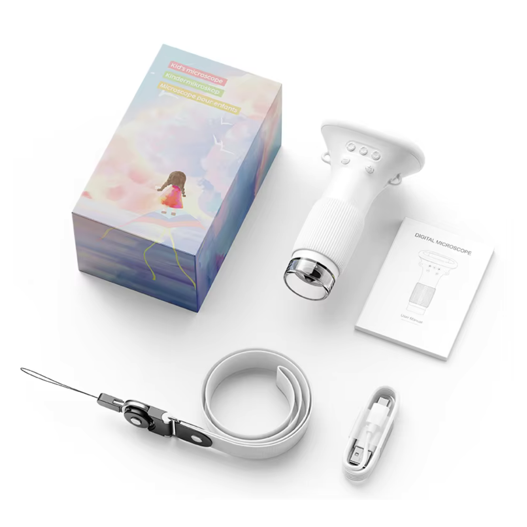 Mini Microscope for Kids: Portable Pocket Microscope STEM Science Tool Included