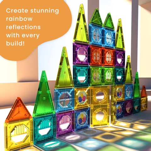 Magnetic Tiles Marble Run Set –  A Build-It-Yourself Ball Run for Kids Reflections